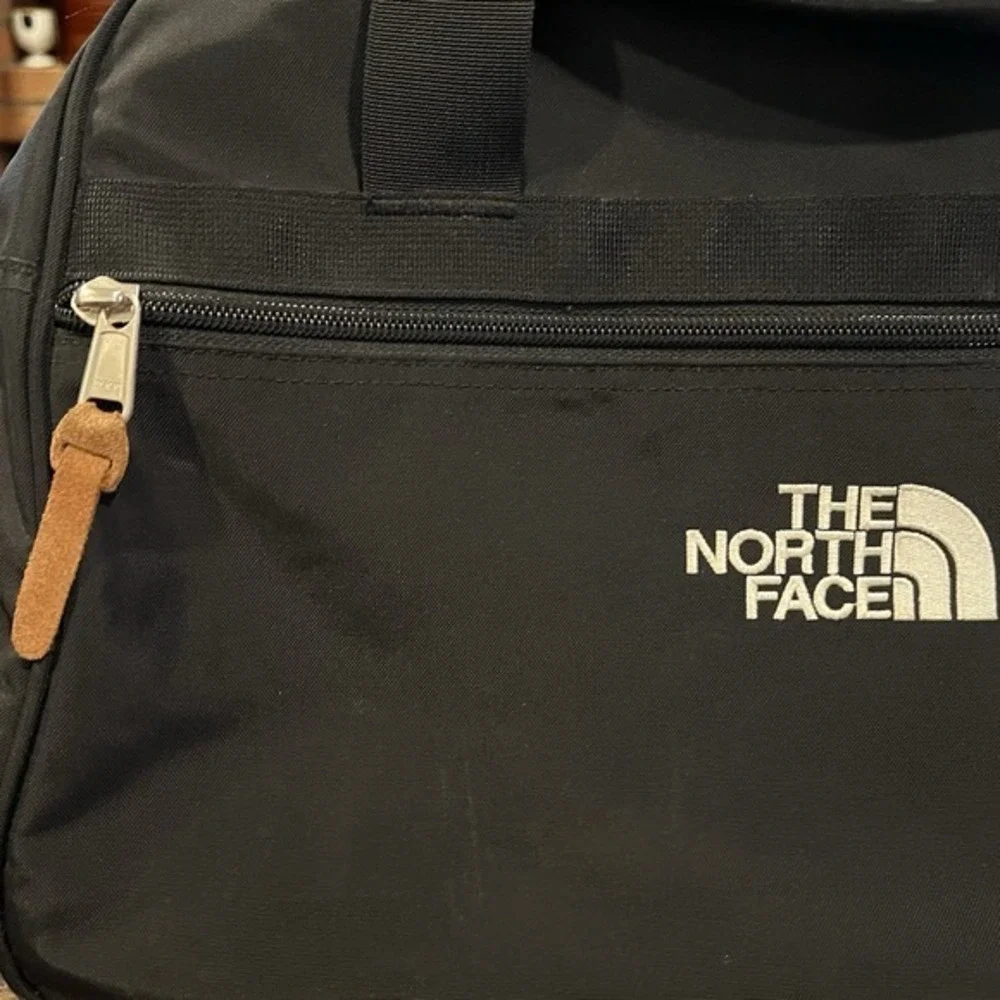 Vintage The North Face Cordura Duffle Bag Black Nylon Gym Travel‎ Tote